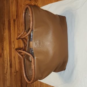 Like New Tory Burch Taylor Tote in Desert Spice Pebbled Leather